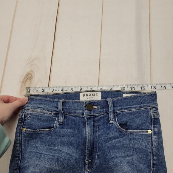 Frame Le high skinny jeans high rise ripped distressed - Picture 4 of 8